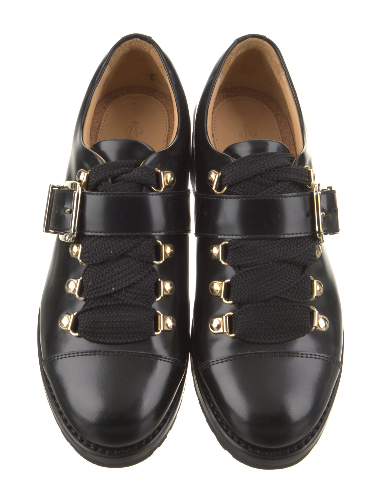 The Office of Angela Scott Leather Oxfords